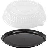 Black Round Catering Trays